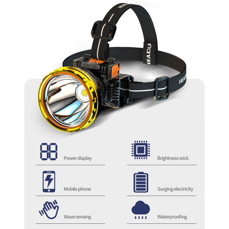 Headlamps |   Wholesale 30w Led Headlights High Brightness Strong Light USB Rechargeable Outdoor IPX4 Waterproof Head Lamp Camping Equipment white light Headlamps Headlamps