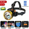 Headlamps |   Wholesale 30w Led Headlights High Brightness Strong Light USB Rechargeable Outdoor IPX4 Waterproof Head Lamp Camping Equipment yellow light Headlamps Headlamps