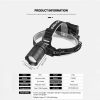 Headlamps |   Wholesale 4 Modes Headlamp Waterproof LED Head Lamp Super Bright Head Lamp Flashlight For Outdoor Camping Running Hunting Reading 6578-P70 headlight + USB cable (without battery) LED Lighting 6578-P70 headlight + USB cable (without battery)