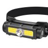 Headlamps |   Wholesale 7-levels Recharging Headlight Headlamp For Outdoor Sports Camping Fishing Black Headlamps Black