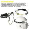 Headlamps |   Wholesale Cob Led Headlight 3 Modes Torch Flashlight Work Light Head Band Lamp Headlamp For Fishing Tourism Hiking Grey Headlamps Grey