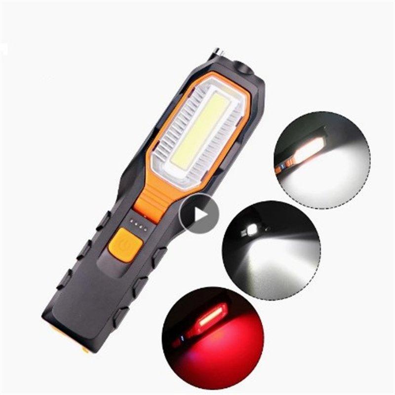 Headlamps |   Wholesale Cob Work Light 4 Modes Usb Charging Car Maintenance Light Camping Lamp with Magnet battery version Headlamps Dry battery