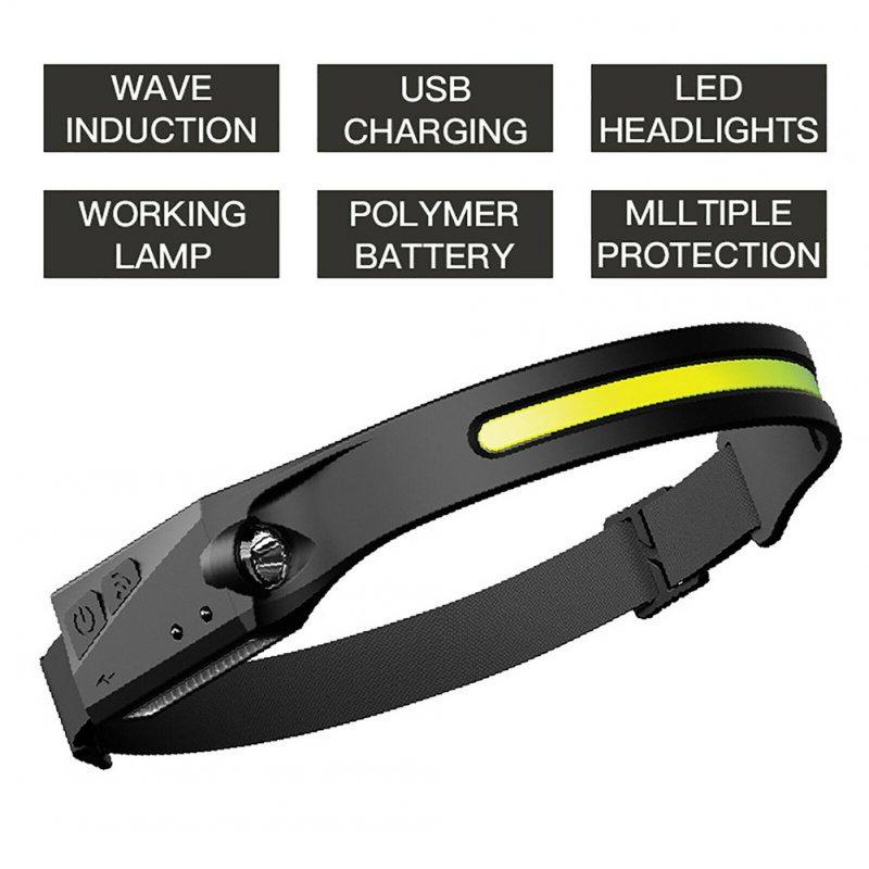 Headlamps |   Wholesale Headlight, Usb Charging 1200mah Dual-light Source Night Running Lamp, Flood Lighting Waterproof Outdoor Hiking Camping Flashlight Black Headlamps Black