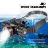 Headlamps |   Wholesale L2 Sst40 Dh06 Underwater Diving Headlight with Head Band High Power Led Head Flashlight Torch White Light Headlamps Headlamps