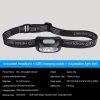 Headlamps |   Wholesale LED Headlamp With 2 Modes Outdoor Camping Headlamps 55° Azimuth Adjustment Lightweight Headlight For Outdoor Camping black Headlamps Black