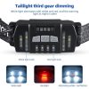 Headlamps |   Wholesale LED Headlamp With Motion Sensor, USB Rechargeable 10 Lighting Mode, COB Wide Beam Headlight, Head-mounted Waterproof For Fishing Camping Hiking Outdoor 668 zoom + USB cable Headlamps 668 zoom + USB cable