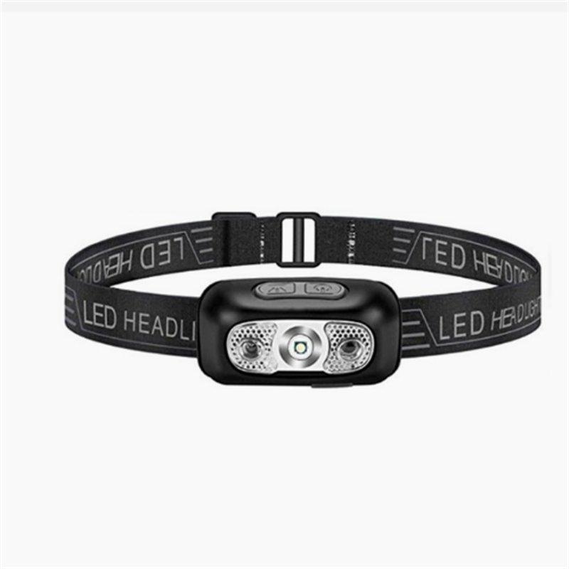 Headlamps |   Wholesale Led Headlight 500 Lumen Waterproof Usb Rechargeable Motion Sensor Running Fishing Headlamp with Infrared Sensor Black Headlamps Black