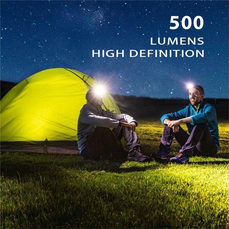 Headlamps |   Wholesale Led Headlight 500 Lumen Waterproof Usb Rechargeable Motion Sensor Running Fishing Headlamp with Infrared Sensor White Headlamps Headlamps