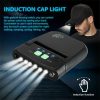 Headlamps |   Wholesale Led Headlight Rechargeable Super Bright Head-mounted Clip On Cap Light Torch For Night Fishing Camping black Headlamps Black