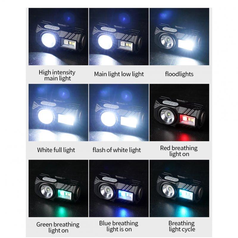 Headlamps |   Wholesale LED Headlights Pen Clip Design Super Bright Multifunctional Head Lamp With Strong Magnet For Outdoor Camping Running Cycling black Headlamps Black