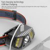 Headlamps |   Wholesale Lightweight Led Headlamp Portable Mini Warning Light For Outdoor Camping Running Cycling Fishing TD-0142B black[with induction] Headlamps Headlamps