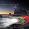 Headlamps |   Wholesale Portable Mini Cob Led Headlight Usb Charging Head-mounted Flashlight Torch Outdoor Fishing Light red Headlamps Headlamps