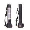 LED Flashlights |   Wholesale 10 In 1 Multi Function Flash Light, USB Rechargeable Solar Powered Flashlight With Glass Breaker Seatbelt Cutter, 7 Modes Flashlight Camping Lights black LED Flashlights LED Flashlights