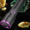 LED Flashlights |   Wholesale 10W 365nm Purple Light Flashlight, LED Powerful Flashlights, Rechargeable Powerful Fluorescent Detector, Purple Light Flashlight, For Pet Urine Detection, Resin Curing No batteries included LED Flashlights LED Flashlights