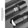 LED Flashlights |   Wholesale 30w Led Flashlight 5 Levels 1500-1800 Lumens Telescopic Zoom Super Bright Digital Display Torch Hand Lantern Black LED Flashlights Black