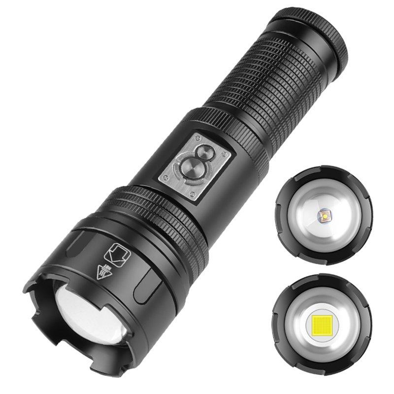 LED Flashlights |   Wholesale 30w Led Flashlight Xhp360 4 Level Multi-functional Strong Light Long-range Camping Light Torch 1057a Strong Light Large LED Flashlights 1057A strong light large