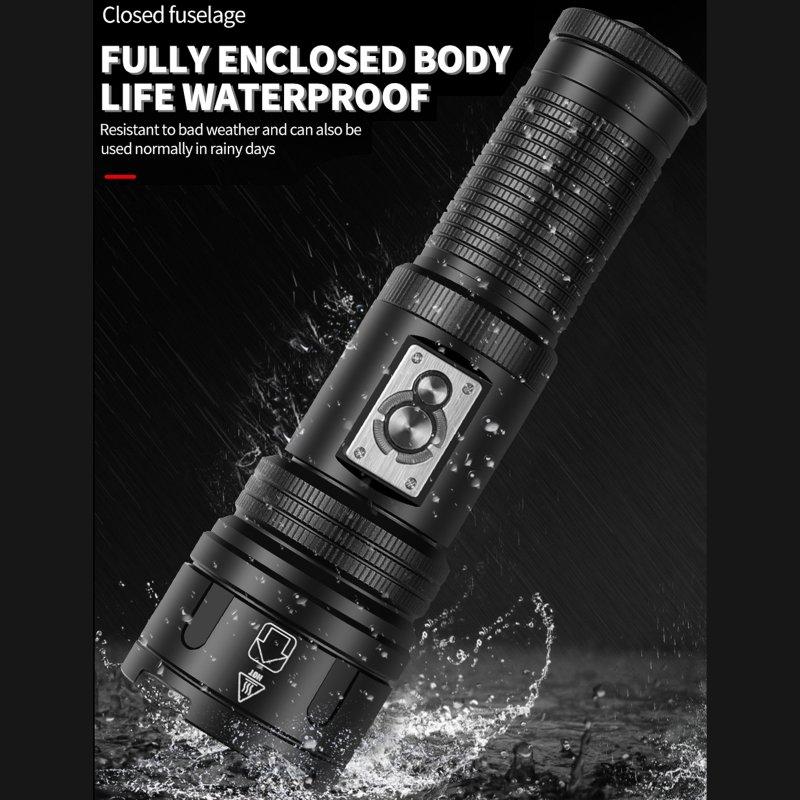 LED Flashlights |   Wholesale 30w Led Flashlight Xhp360 4 Level Multi-functional Strong Light Long-range Camping Light Torch 1057a Strong Light Large LED Flashlights 1057A strong light large