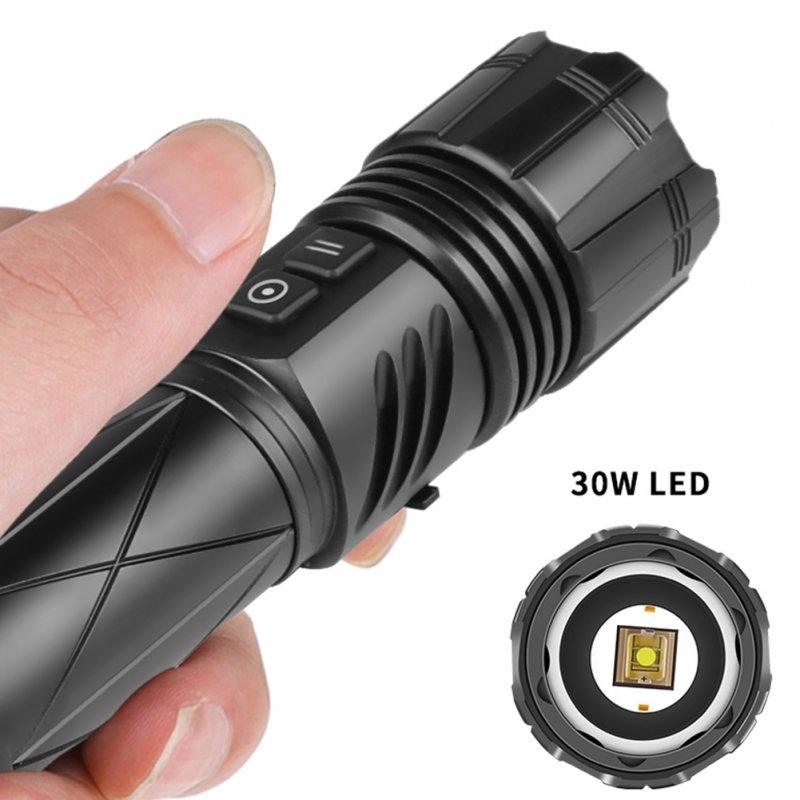 LED Flashlights |   Wholesale 30W LED Mini Flashlight Type-c Charging XHP70 Strong Light Aluminum Alloy Hand Lantern For Emergency Camping Hiking 1472 white flashlight LED Flashlights 1472 white flashlight