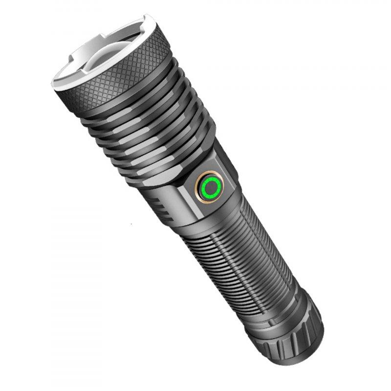 LED Flashlights |   Wholesale 30w Xhp50 Led Flashlight 4 Level Telescopic Zoom Super Bright Powerful Strong Light Tybe-c Usb Rechargeable Torch P50 flashlight LED Flashlights LED Flashlights