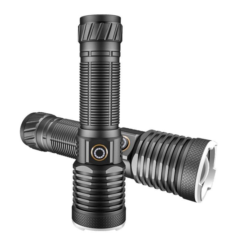 LED Flashlights |   Wholesale 30w Xhp50 Led Flashlight 4 Level Telescopic Zoom Super Bright Powerful Strong Light Tybe-c Usb Rechargeable Torch white light flashlight LED Flashlights LED Flashlights