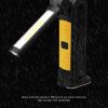 LED Flashlights |   Wholesale 360 Degree Folding USB Charging COB LED Highlight Working Flashlight for Emergency yellow LED Flashlights LED Flashlights