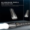 LED Flashlights |   Wholesale Aluminum Alloy Strong Light Flashlight Type-c Rechargeable Super Bright Led Flashligh With Attack Head Flashlight + USB cable (without battery) LED Flashlights Flashlight + USB cable (without battery)