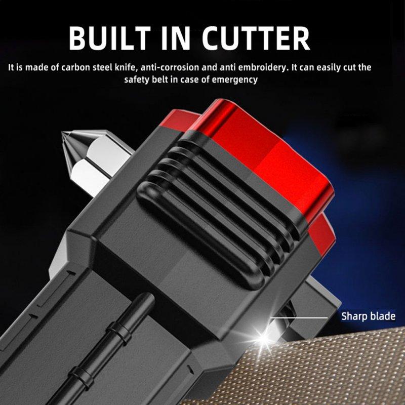 LED Flashlights |   Wholesale Flashlight Usb Rechargeable Torch Light With Hammer Knife Power Bank Cob Led Work Light For Outdoor Camping Emergency Red LED Flashlights LED Flashlights