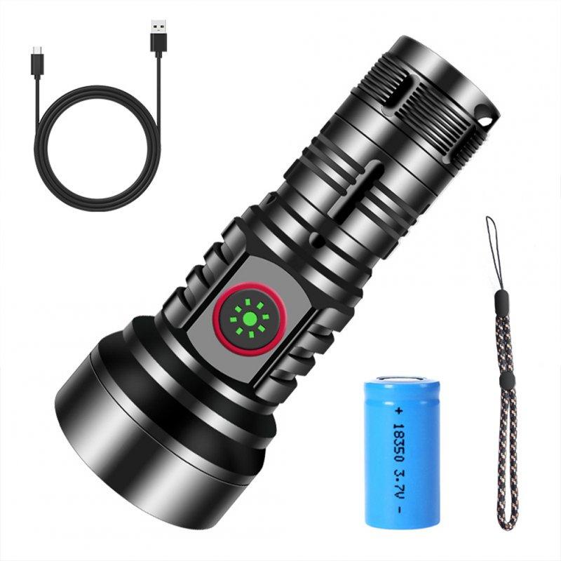 LED Flashlights |   Wholesale LED Extremely Bright Torch, 50000 Lumens Flashlight, Type-C Rechargeable Zoom Torch, IP65 Waterproof Flashlight With 4 Light Modes For Camping Hiking Including 1 battery LED Flashlights LED Flashlights