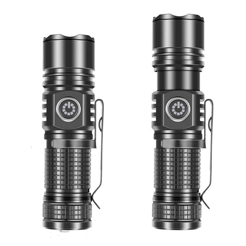 LED Flashlights |   Wholesale LED Flashlight 30W Strong Light Rechargeable Flash Light 3 Modes 30W Multi-functional Waterproof Torch For Outdoor Camping Hiking with 16340 battery LED Flashlights LED Flashlights