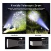 LED Flashlights |   Wholesale Led  Flashlight, Super Bright P50 4-core Ipx-6 Waterproof Torch With Battery Capacity Display, Zoomable, For Adventure Camping Flashlight USB Cable LED Flashlights Flashlight USB Cable