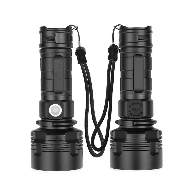 LED Flashlights |   Wholesale LED Flashlight XHP50 Torch USB Rechargeable Bright Outdoor Flash Light 1475-L2 bulb + USB cable LED Flashlights 1475-L2 bulb + USB cable