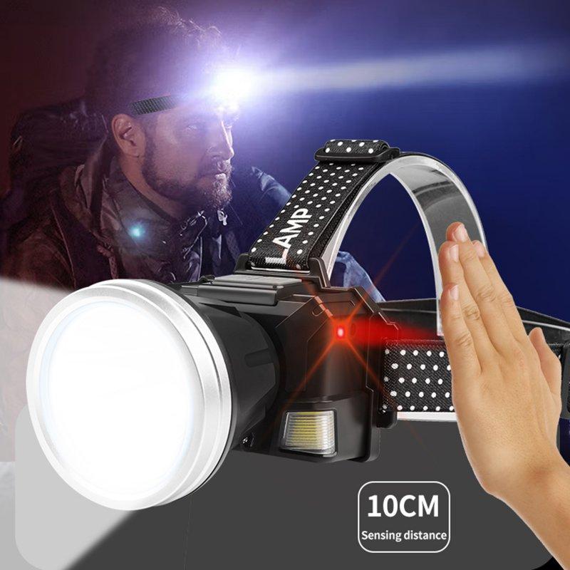 LED Flashlights |   Wholesale LED Headlamp 30W Strong Light Rechargeable Sensing Headlight IPX4 Waterproof Adjustable Headlamps For Outdoor Camping Fishing Hiking as shown LED Flashlights As shown