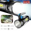 LED Flashlights |   Wholesale LED Outdoor Mini Flashlight With Handle 1000LM Super Bright USB Rechargeable Searchlight For Camping Emergencies Hiking black LED Flashlights Black