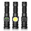 LED Flashlights |   Wholesale LED Torch, Digital Display USB Rechargeable Flashlight, 250000 Lumens Brightest Torch With COB Side Light Mode, 5 Lighting Modes Telescopic Zoom Flashlight No batteries included LED Flashlights LED Flashlights