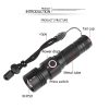 LED Flashlights |   Wholesale LED XHP50 Dimming High Brightness Flashlight 800-1000LM black_1474 LED Flashlights Black + 1474