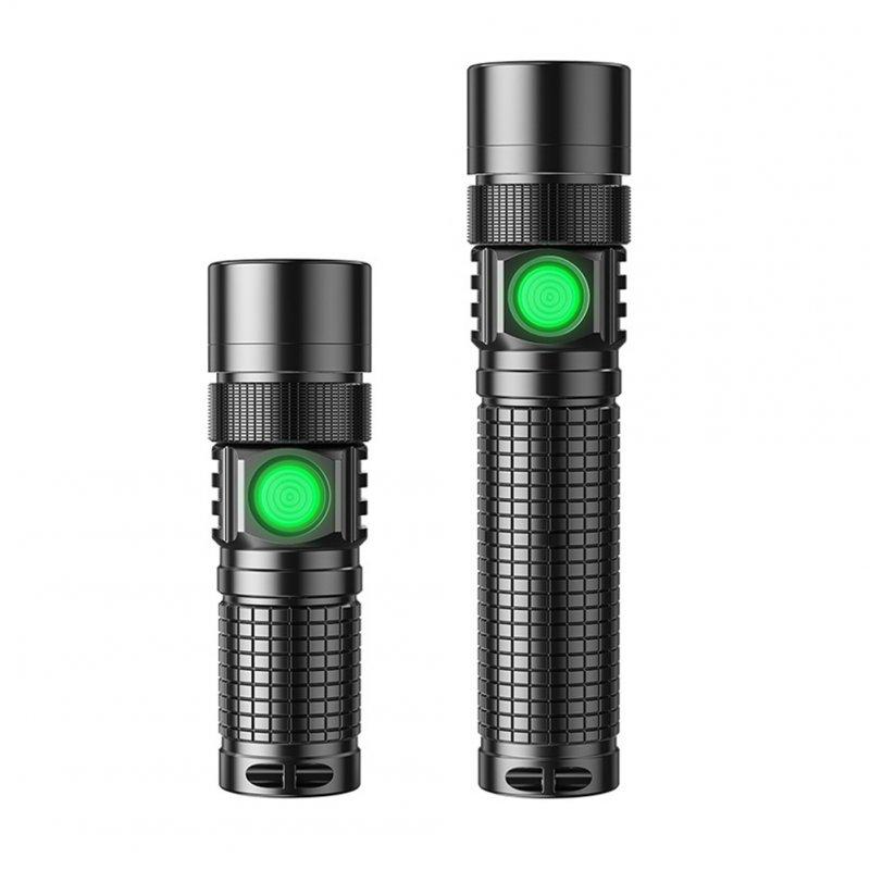 LED Flashlights |   Wholesale Mini Led Flashlight Type C Rechargeable Multifunctional Outdoor Portable Strong Light Zoomable Torch long standard LED Flashlights LED Flashlights