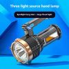 LED Flashlights |   Wholesale Multifunctional USB Rechargeable Flashlight, 10W 90000 Lumens Outdoor Waterproof High-Power Lighting, Adjustable Color Temperatures, LED Powerful Flashlight 3 light sources with 8 gears LED Flashlights LED Flashlights