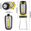 LED Flashlights |   Wholesale Outdoor Led Camping Light 6 Modes Portable Usb Rechargeable Long-lasting Emergency Light Camping Lantern Yellow (rechargeable) LED Flashlights LED Flashlights