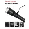 LED Flashlights |   Wholesale P99 LED Flashlight Zoom Torch with USB Charging Outdoor Camping Lamp black_Model: X914 LED Flashlights Black + Model: X914