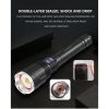 LED Flashlights |   Wholesale P99 LED Flashlight Zoom Torch with USB Charging Outdoor Camping Lamp black_Model: X914 LED Flashlights Black + Model: X914