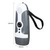 LED Flashlights |   Wholesale Portable Hand Crank Led Flashlight with Fm Radio Alarm Function Outdoor Emergency Lamp Grey LED Flashlights Grey