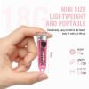 LED Flashlights |   Wholesale Portable Key Chain Flashlight Waterproof Multi-functional Type-c Rechargeable Led Strong Light Mini Work Lamp transparent pink LED Flashlights LED Flashlights