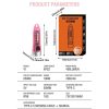 LED Flashlights |   Wholesale Portable Key Chain Flashlight Waterproof Multi-functional Type-c Rechargeable Led Strong Light Mini Work Lamp transparent pink LED Flashlights LED Flashlights