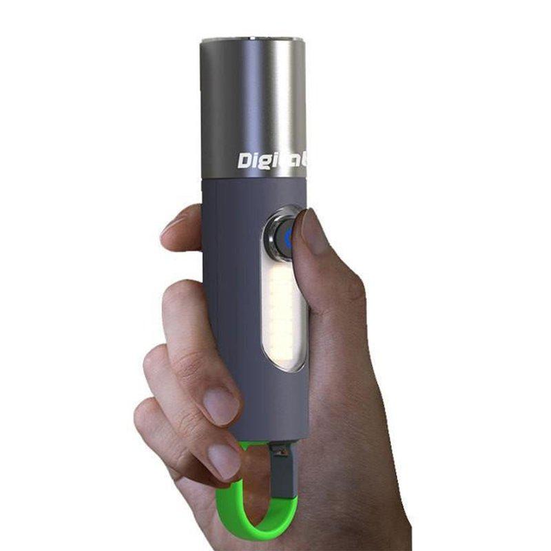 LED Flashlights |   Wholesale Portable Mini Flashlight Strong Light Type-c Charging Multi-Function Outdoor Lighting Tent Hook Desk Lamp GT10, 1800mAh LED Flashlights GT10, 1800mAh