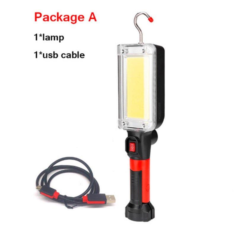 LED Flashlights |   Wholesale Powerful Portable Led Work Light 700lm Waterproof USB Rechargeable Red LED Flashlights COB red