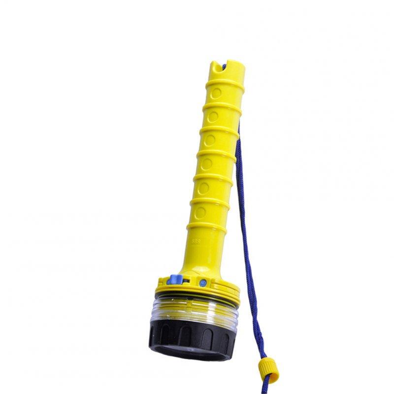 LED Flashlights |   Wholesale Professional Dive Flashlight Underwater Waterproof Non-slip Led Diving Lamp Light Torch yellow LED Flashlights LED Flashlights