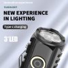 LED Flashlights |   Wholesale Rechargeable Flashlights 3LED 500 Lumens Super Bright IPX4 Waterproof 4 Level Powerful Led Flash Light For Camping flashlight + cable LED Flashlights Flashlight + cable