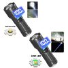 LED Flashlights |   Wholesale Rechargeable High Lumens Flashlight 30 LED Super Bright Powerful Flashlights 1188b Xhp360 Flashlight LED Flashlights 1188B XHP360 flashlight + handle + USB cable