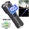 LED Flashlights |   Wholesale Rechargeable High Lumens Flashlight 30 LED Super Bright Powerful Flashlights 1188b Xhp360 Flashlight LED Flashlights 1188B XHP360 flashlight + handle + USB cable