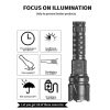 LED Flashlights |   Wholesale Rechargeable LED Flashlights 5 Modes Super Bright Flashlight for Emergencies Camping Flashlight LED Flashlights 8371 digital display flashlight + USB cable (without battery)